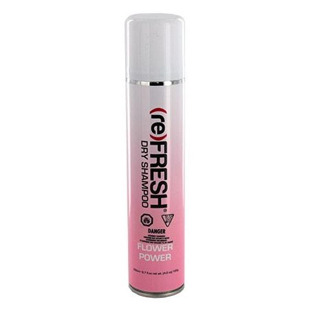 ReFRESH Dry Shampoo Flower Power by Pasteur Pharmacy, 342ml bottle with floral design for quick hair refreshment