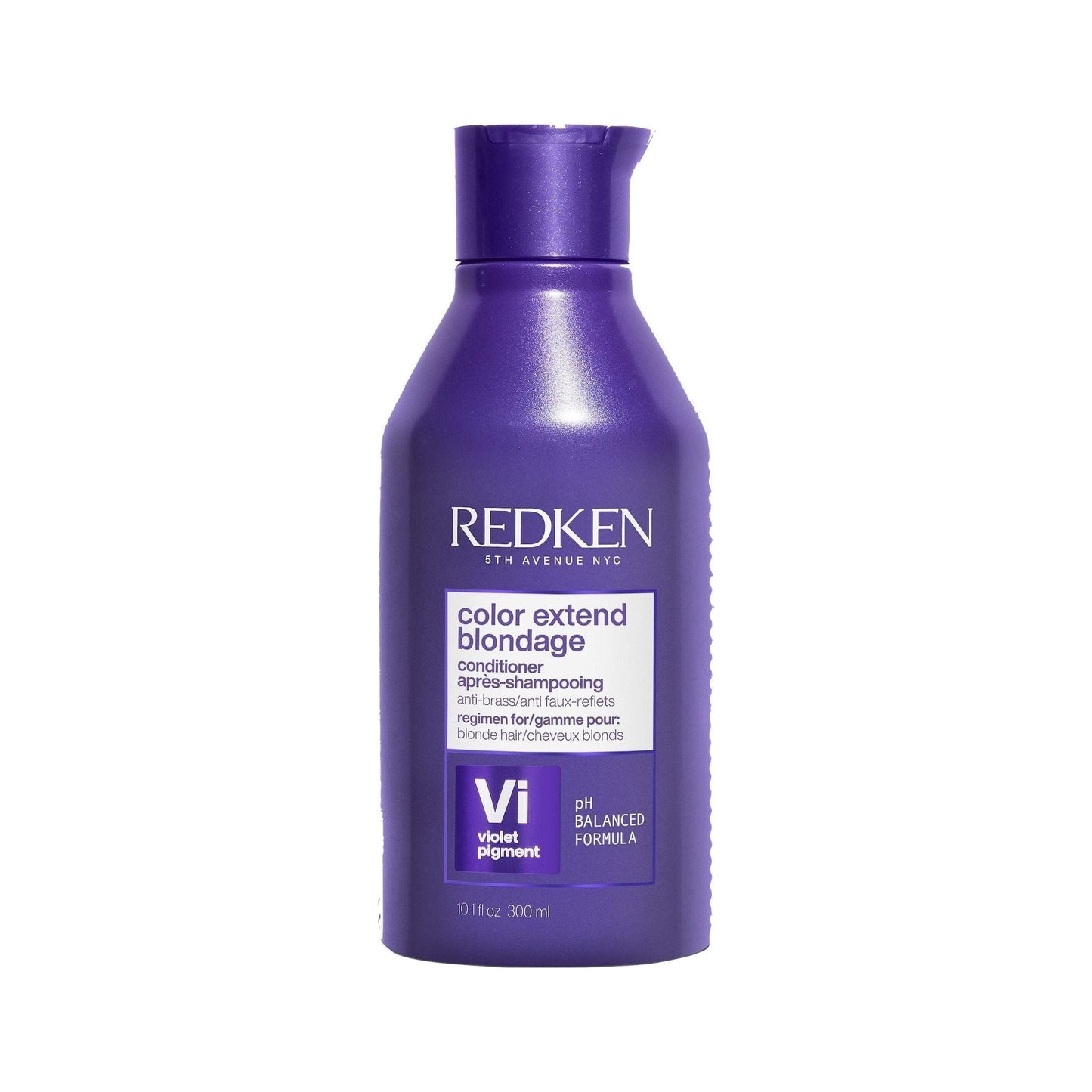 Redken Color Extend Blondage Violet Shampoo in 10 fl oz bottle, designed to tone blonde hair and reduce brassiness.