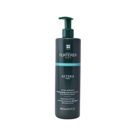 Rene Furterer ASTERA FRESH soothing shampoo for irritated scalp in 600ml bottle, gentle hair cleansing by Pasteur Pharmacy