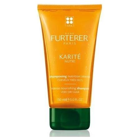 Rene Furterer KARITE Intense Nourishing Shampoo in 5.07 oz bottle, natural formula for deep hair nourishment and shine.