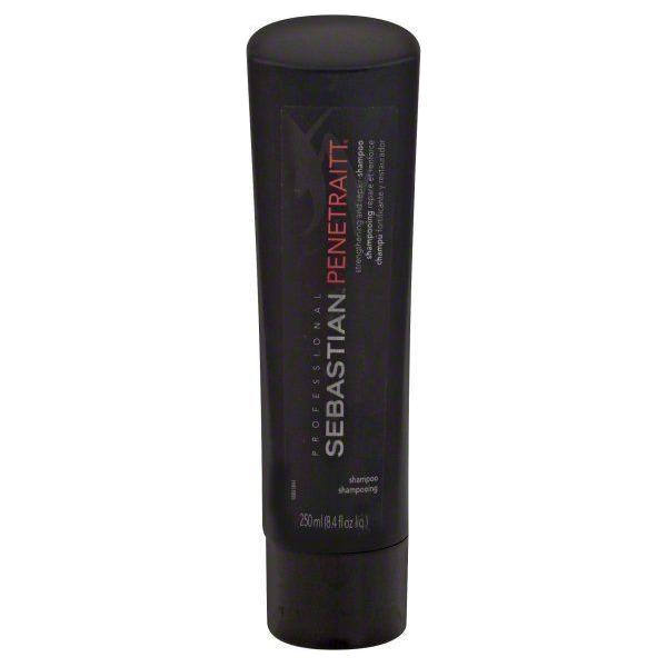 Sebastian Penetraitt strengthening and repair shampoo bottle, 8.4 fl oz, featuring professional hair care for damaged hair