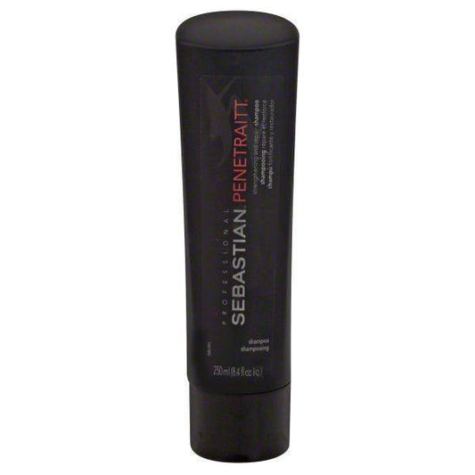 Sebastian Penetraitt strengthening and repair shampoo bottle, 8.4 fl oz, featuring professional hair care for damaged hair