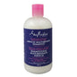 SheaMoisture Sugarcane Extract and Meadowfoam Silicone-Free Shampoo bottle with natural ingredients and clean packaging.