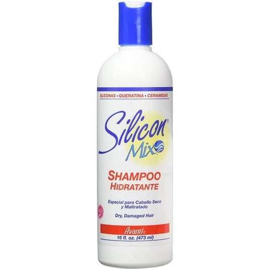 Silicon Mix Hydrating Shampoo in 16 oz bottle from Pasteur Pharmacy, moisturizing hair care product with silicone formula.
