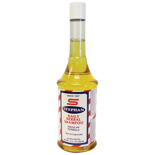 Pasteur Pharmacy Stephan Daily Herbal Shampoo 15 oz bottle with herbal ingredients for gentle cleansing and scalp care.