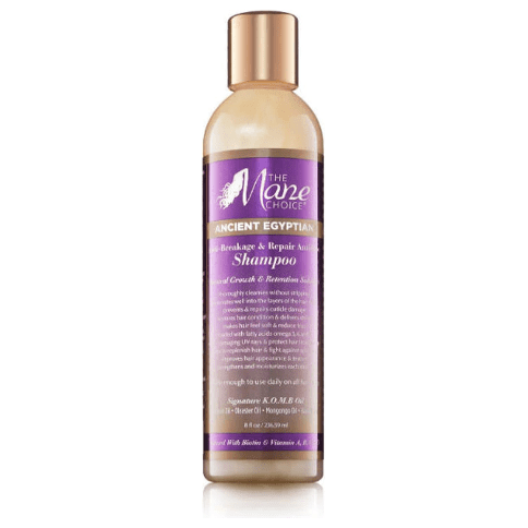 Ancient Egyptian Anti-Breakage & Repair Antidote Shampoo by The Mane Choice in 8 oz bottle, natural hair care shampoo.