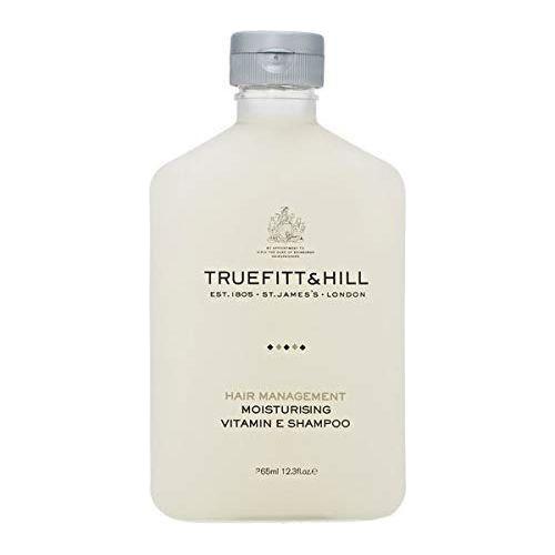 Truefitt & Hill Moisturizing Vitamin E Shampoo in 12.3 oz bottle, creamy formula for nourishing hair and scalp.