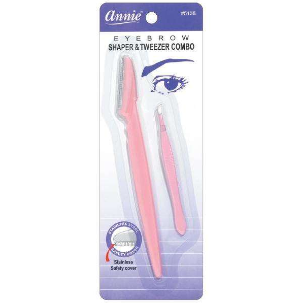 Annie Eyebrow Shaper Combo by Pasteur Pharmacy showing eyebrow shaping tools and accessories on a white background.
