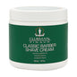 Clubman Pinaud Classic Barber Shave Cream in a 16 oz jar, smooth and creamy texture for a close shave, from Pasteur Pharmacy