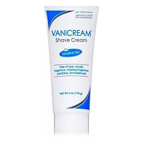 Vanicream Shave Cream for Sensitive Skin in a 6oz jar, gentle formula for smooth shaving, by Pasteur Pharmacy
