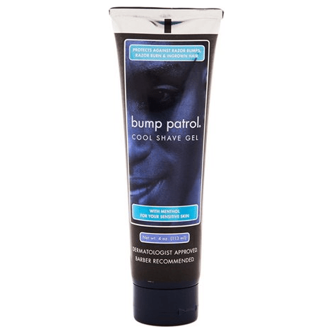 Pasteur Pharmacy Bump Patrol Cool Shave Gel 113ml in a tube, designed to soothe and cool during shaving.