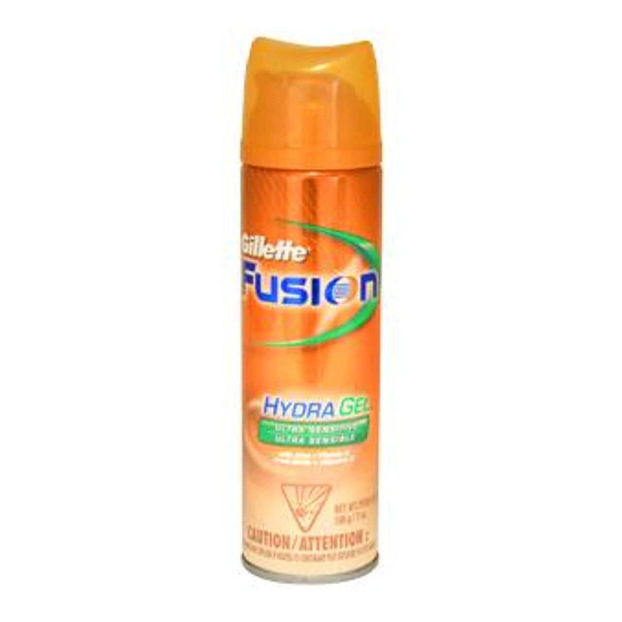 Gillette Fusion Hydra Gel Shave Gel Ultra Sensitive in a tube, designed for gentle, irritation-free shaving.