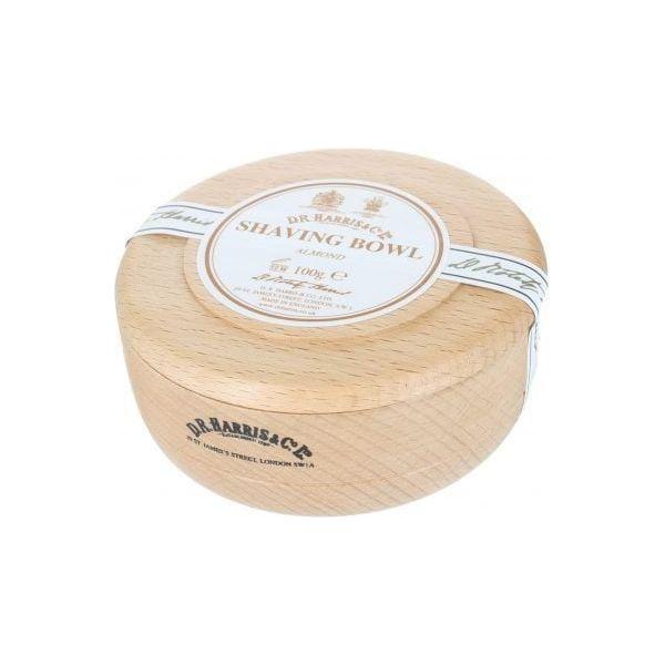 D. R. Harris & Co Almond Beech Shaving Bowl 100g with classic design, ideal for grooming and shaving preparation