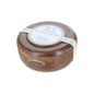 D. R. Harris & Co Lavender Mahogany Shaving Bowl 100g with lavender-scented shaving soap in a classic ceramic bowl