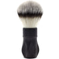 Black Alpha Brush & Shaving Co. Outlaw 26mm & 28mm shaving brush with dense bristles, designed for a smooth shaving experience.