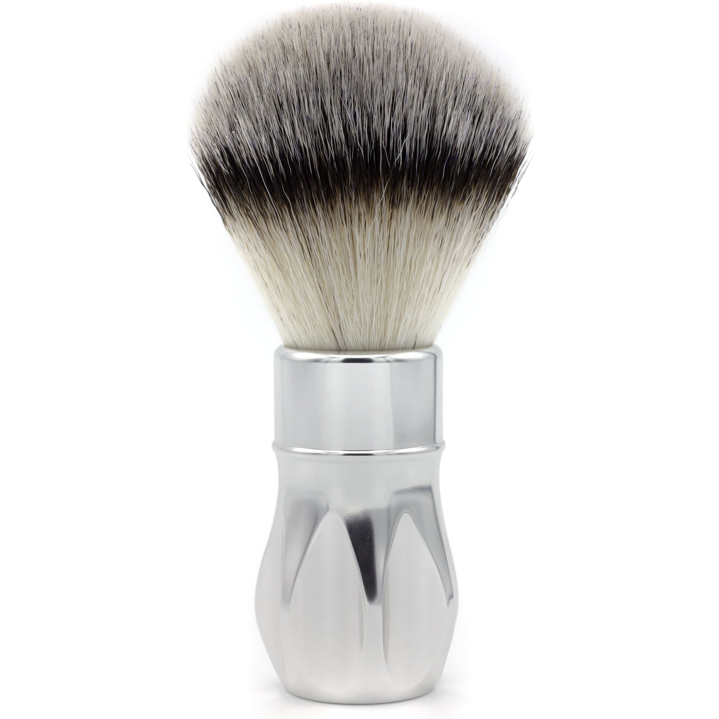 Black Alpha Brush & Shaving Co. Outlaw 26mm & 28mm shaving brush with dense bristles, designed for a smooth shaving experience.