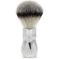 Black Alpha Brush & Shaving Co. Outlaw 26mm & 28mm shaving brush with dense bristles, designed for a smooth shaving experience.