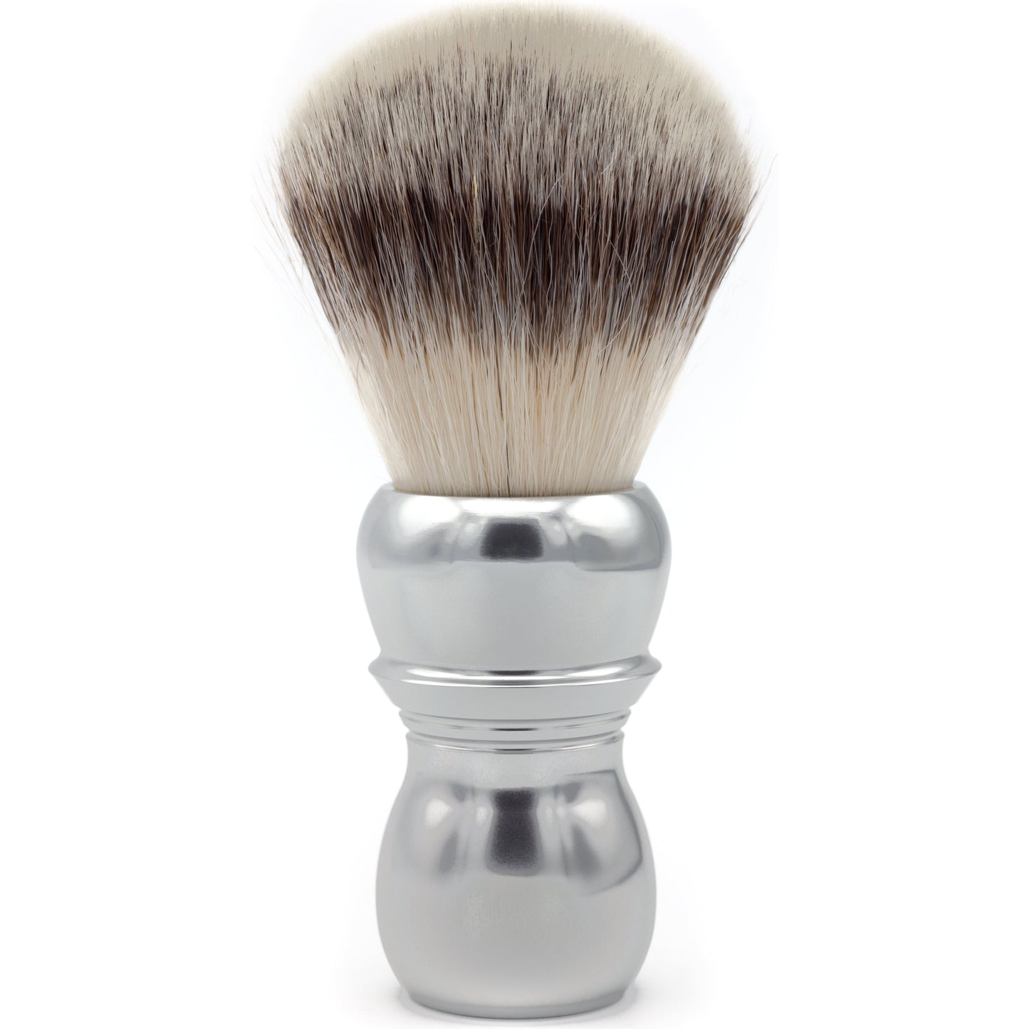 Black Alpha Brush & Shaving Co. Bulldog G4 shaving brush with dense bristles and ergonomic handle, ideal for traditional wet shaving.