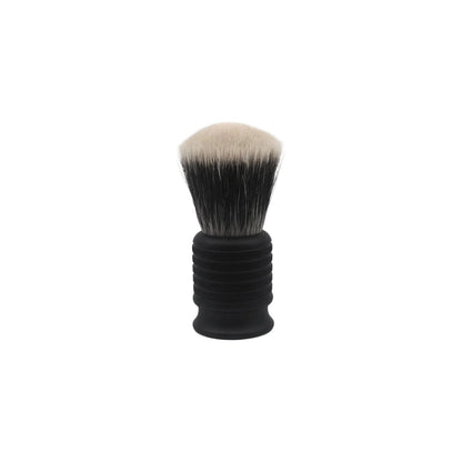 Black Alpha Brush & Shaving Co. El Gordo G5 shaving brush with dense bristles and a sleek handle for a premium shave.