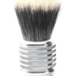 Black Alpha Brush & Shaving Co. El Gordo G5 shaving brush with dense bristles and sleek handle, designed for a smooth shave.