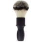 Alpha Brush & Shaving Co. T-400 black 24mm shaving brush with dense bristles and elegant handle for a smooth shave.