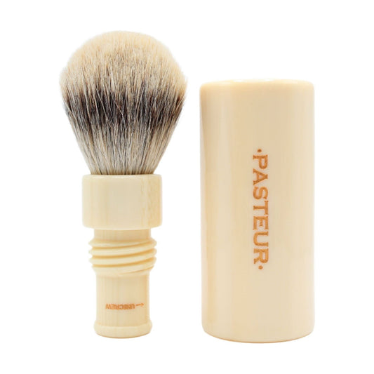 Gotham Pasteur Pharmacy BE20-FI24 best badger shaving brush with dark handle and soft bristles for a smooth shave