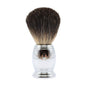 Gotham Pasteur Exclusive BL20-MT30 black badger shaving brush with dense bristles and a sleek handle, ideal for traditional shaving.