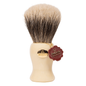 Omega 6213 Pure Badger Hair Shaving Brush with wooden handle, ideal for creating a rich lather during shaving.