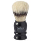Omega Pig Hair Badger Shaving Brush by Pasteur Pharmacy with natural bristle handle for a traditional shaving experience.
