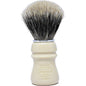 Semogue Owners Club SOC Taj Resin 2-Band Badger Shaving Brush with fine bristles, handcrafted for a smooth shave.