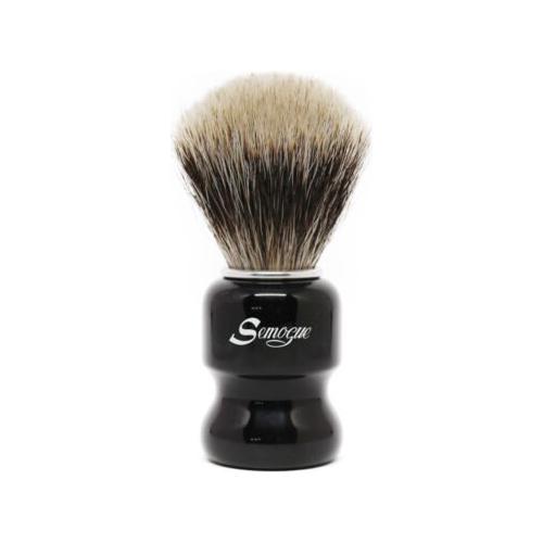 Semogue Torga-c3 Finest Badger Shaving Brush with wooden handle, soft badger bristles, perfect for traditional wet shaving.