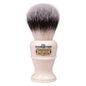 Simpson Colonel X2L Sovereign Grade synthetic fibre shaving brush with a wooden handle and soft bristles.