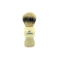 Simpson M7 Super Badger shaving brush with dense bristles and a polished handle, ideal for traditional wet shaving.