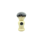 Simpsons 2007 Synthetic Bristle Shaving Brush by Pasteur Pharmacy with white handle and dense synthetic bristles for a close shave.