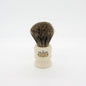 Simpsons Duke D2 Pure Badger Shaving Brush with a polished handle, ideal for creating a rich lather during shaving.