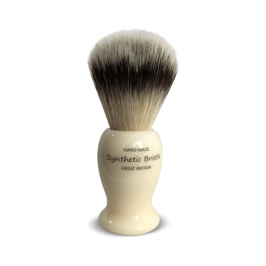 Simpsons Vulfix 660MD synthetic bristle shaving brush with a classic handle, ideal for a smooth shaving experience.