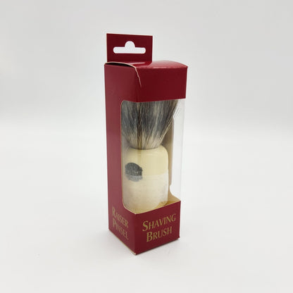 Vulfix 850 pure badger shaving brush with ivory handle, natural bristles, and classic design for a traditional shave.