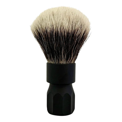 Red Alpha Brush & Shaving Co. Revolver G4 Shaving Brush with dense bristles and ergonomic handle for a smooth shave.