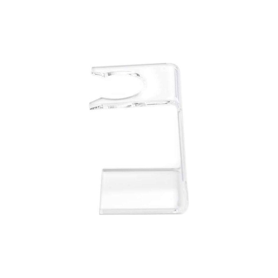 Clear acrylic Semogue 0010 shaving brush stand with elegant design, suitable for organizing and displaying your shaving brushes.