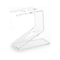 Clear acrylic Semogue 0030 shaving brush stand with a sleek design for displaying and drying shaving brushes.