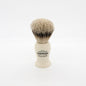 Simpsons Persian Jar Pj1 Super Badger Hair Shaving Brush small, natural bristles, with a rounded handle for comfortable grip.