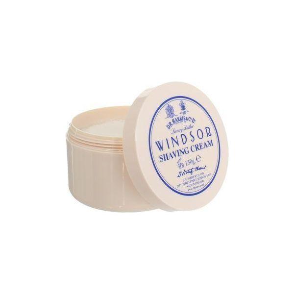 D. R. Harris & Co Windsor Shaving Cream Bowl, 150g, featuring creamy shaving foam in a classic bowl.