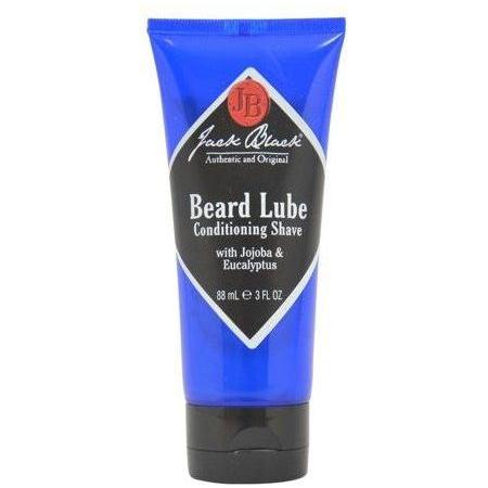 Jack Black Beard Lube Conditioning Shave cream in 3 fl oz tube, moisturizing and smooth for a close shave.