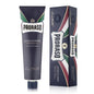 Proraso protective shaving cream with aloe and vitamin E in a 5.2 oz tube, designed for moisturizing and smooth shaving.