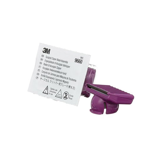 Disposable 3M Surgical Clipper Assembly Model 9660 for shaving and grooming, 50-count pack, designed for medical prep use.