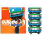 Gillette Mach 3 Disposable Razors Sensitive pack of 3 for smooth shaving, designed for sensitive skin, in a grooming product image.
