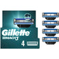 Gillette Mach3 men's 3-blade razor blade refills for shaving and grooming, shown in packaging with multiple cartridges
