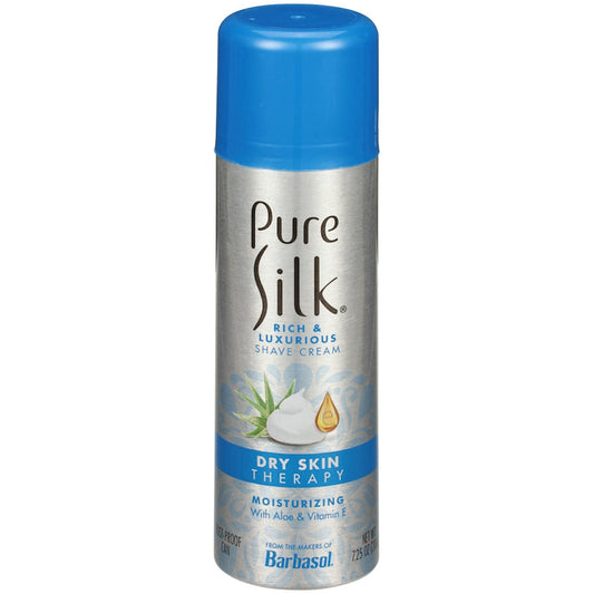 Pure Silk Spa Therapy Shave Cream for dry skin, Pasteur Pharmacy, 7.25 fl oz, moisturizing shaving product in a tube