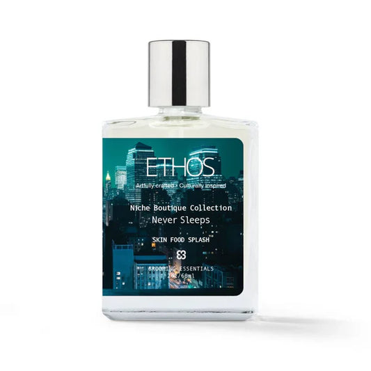 Pasteur Pharmacy Ethos Grooming Essentials Never Sleeps Collection shave soap in a 4.5 oz container for shaving and grooming.