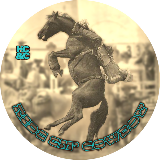 Pasteur Pharmacy HC&C Ride Em Cowboy Shaving Collection kit with shave soap in a 4 oz container, ideal for traditional grooming.